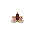 La Princesa – Garnet, Padparadscha Sapphire & White Diamond