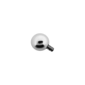 Silver screw on a white background
