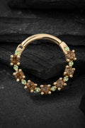 BVLA Gold Setevos clicker Tsavorite smoky quartz