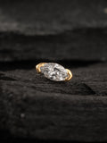 BVLA Gold Marquise V Prong Diamond