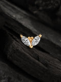 BVLA Gold Petals end diamond