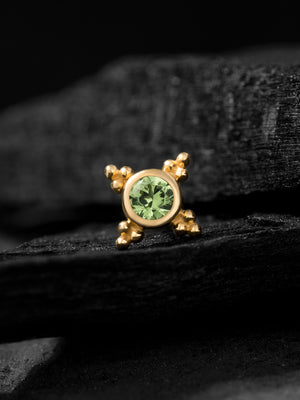 Threadless Mini Kandy End – Tsavorite AA