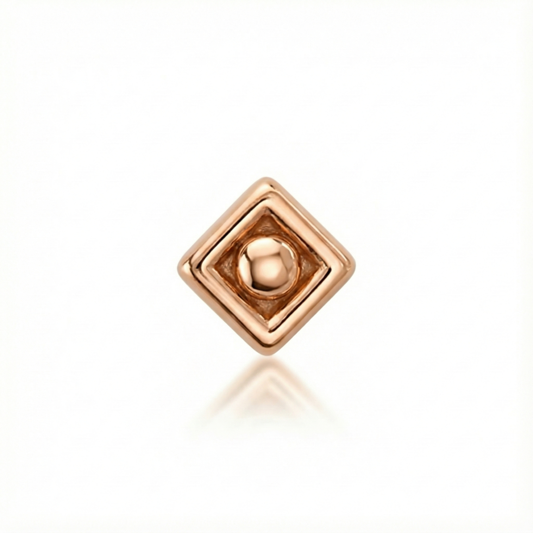 rose gold square dot