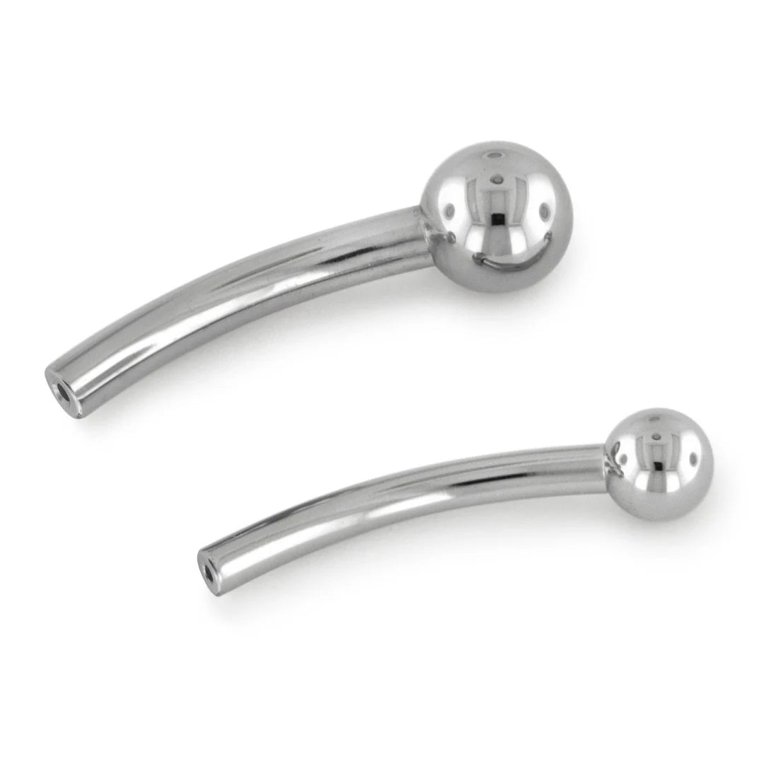 16GA Titanium Basic Curved Barbell Shaft