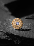 Threadless Round Afghan End – Tanzanite AA