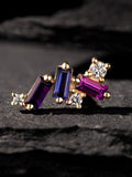 Mini Genesis Threaded End – Mixed Jewel Tone Gemstone (Right Facing)
