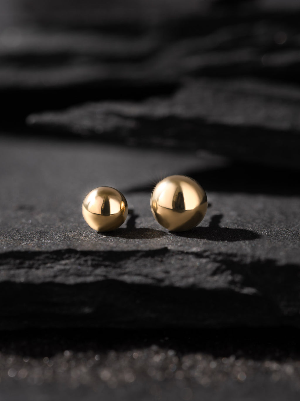 Threadless Gold Bead