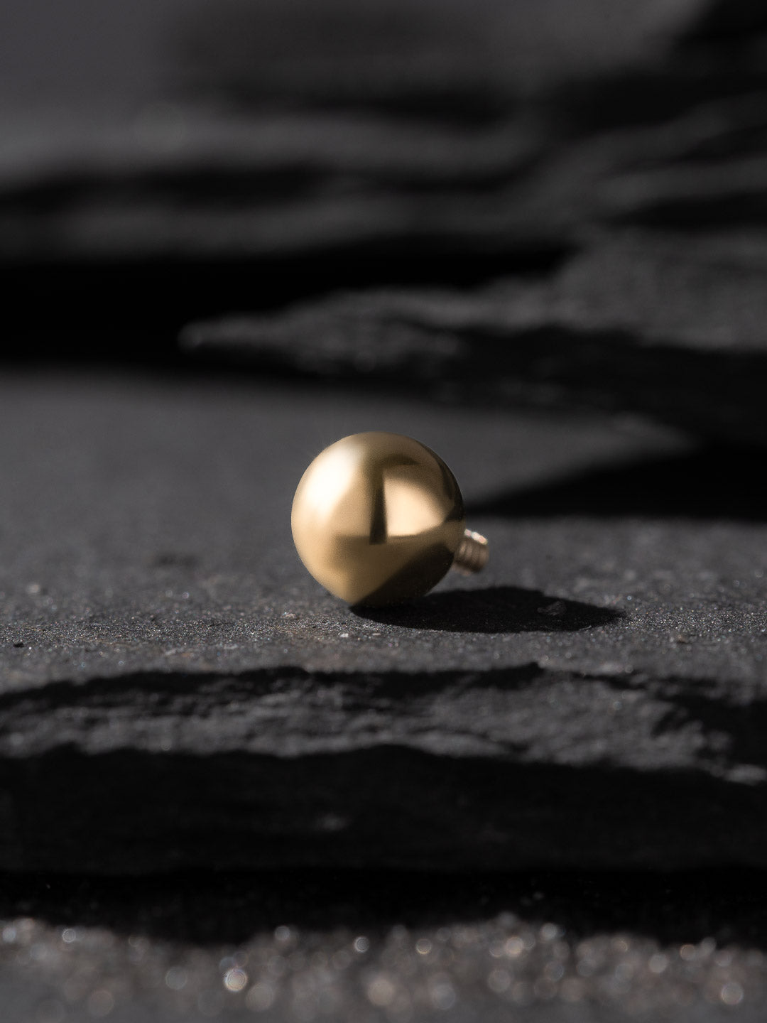 Threaded Gold Bead
