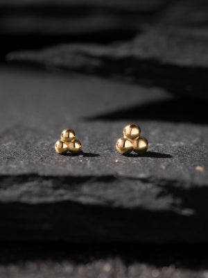 Threadless Tri Bead Cluster