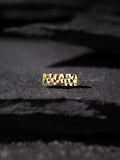 Threadless Hammered Flat Rectangle – 5×2mm