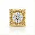 yellow gold end with diamond