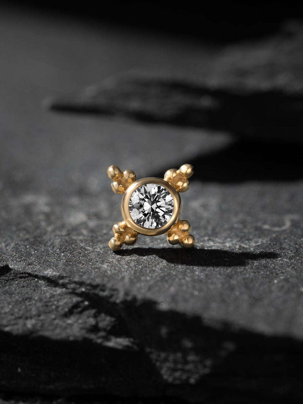 Threadless Mini Kandy End – White Diamond VS