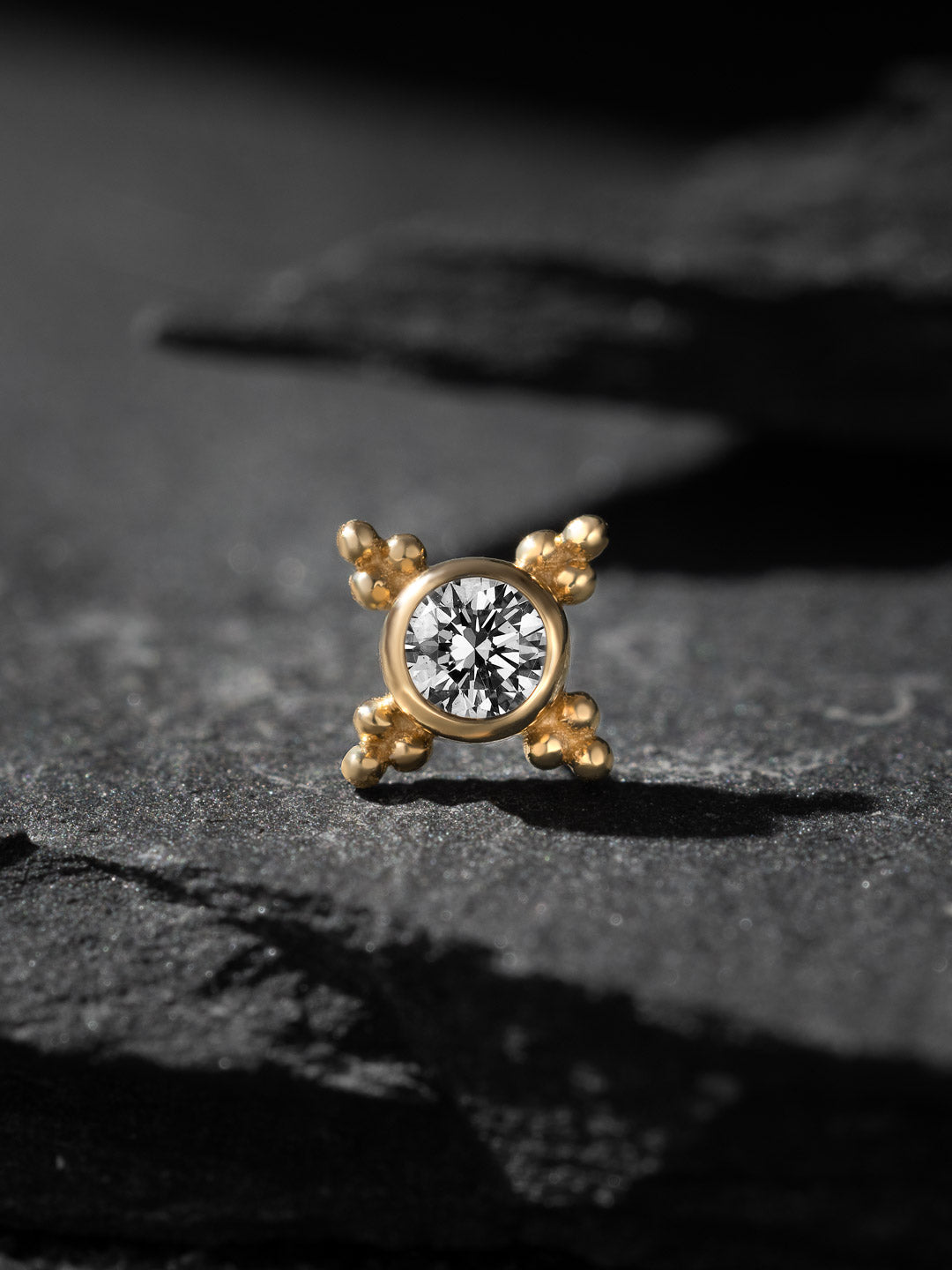 Threadless Mini Kandy End – White Diamond VS