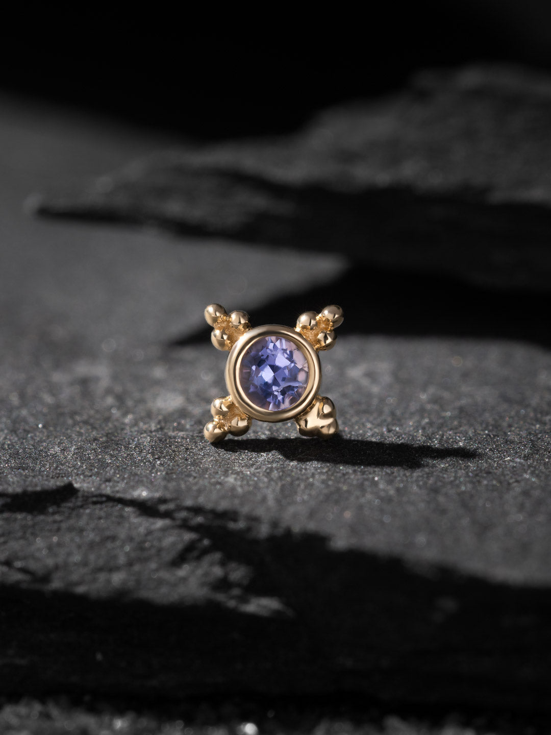 Threadless Mini Kandy End – Tanzanite AA